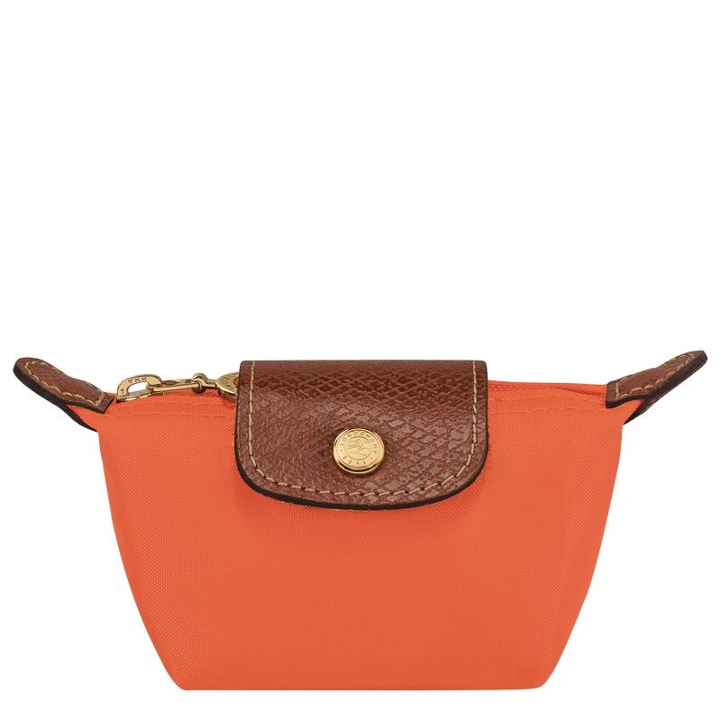 Orange Women\'s Longchamp Le Pliage Original Coin Purses | 72645-PKVJ