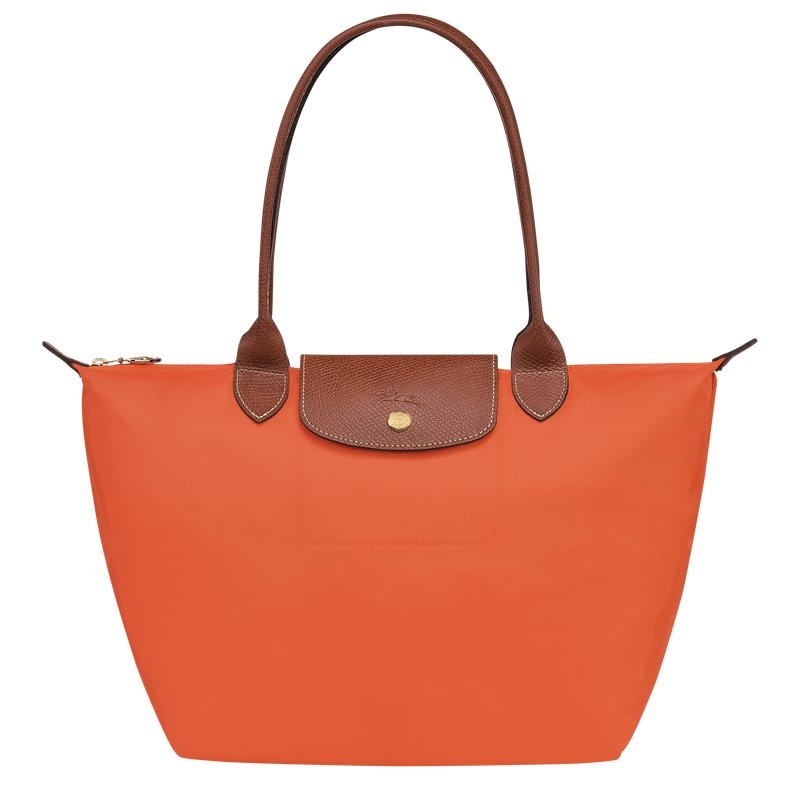 Orange Women\'s Longchamp Le Pliage Original M Tote Bag | 41892-FSWV