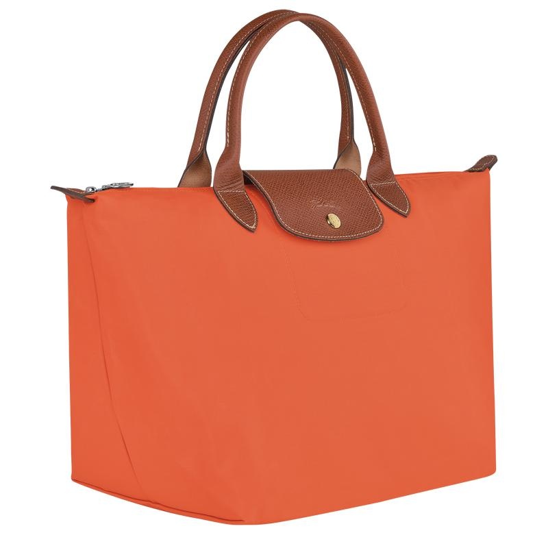 Orange Women's Longchamp Le Pliage Original M Handbags | 08625-DHGN