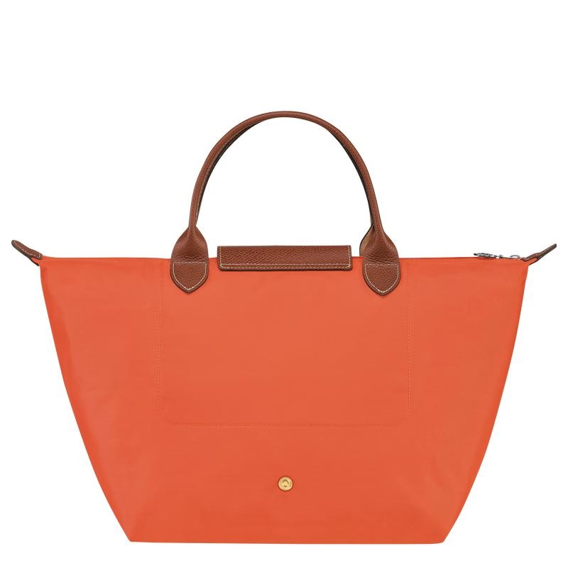 Orange Women's Longchamp Le Pliage Original M Handbags | 08625-DHGN