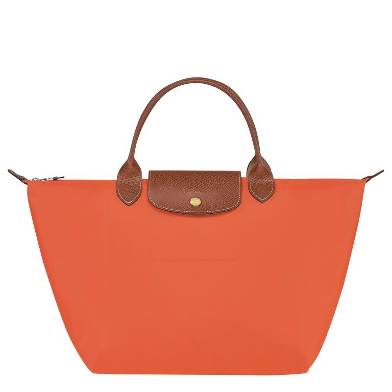 Orange Women\'s Longchamp Le Pliage Original M Handbags | 08625-DHGN