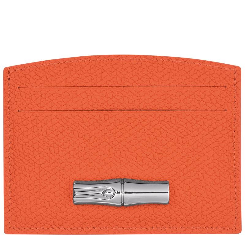 Orange Women\'s Longchamp Roseau Cardholders | 92618-OSEN