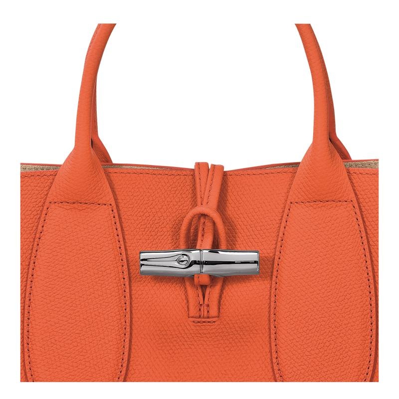 Orange Women's Longchamp Roseau M Handbags | 34967-HFLB