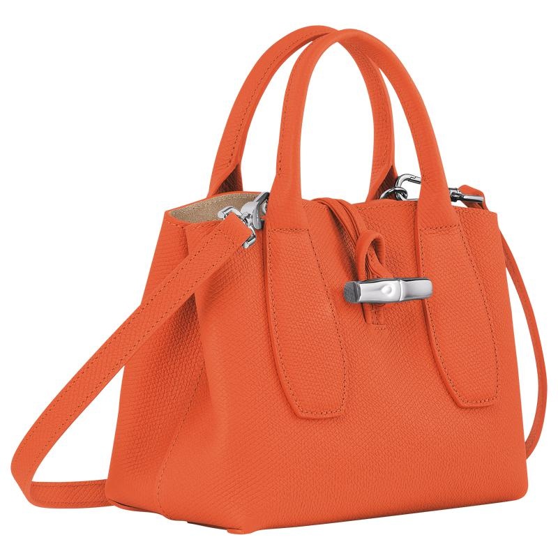 Orange Women's Longchamp Roseau S Handbags | 61803-YAMK