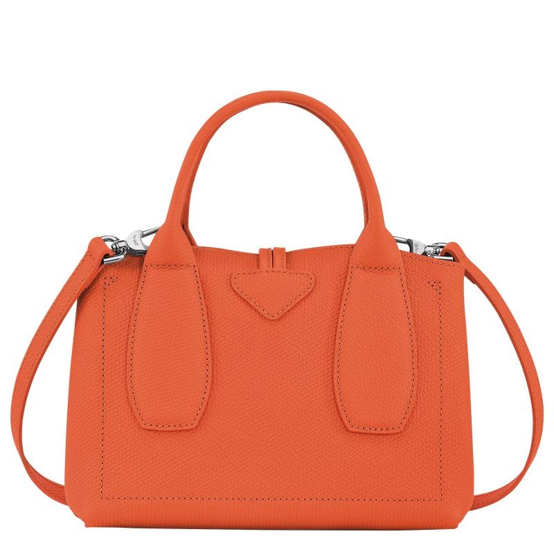 Orange Women's Longchamp Roseau S Handbags | 61803-YAMK