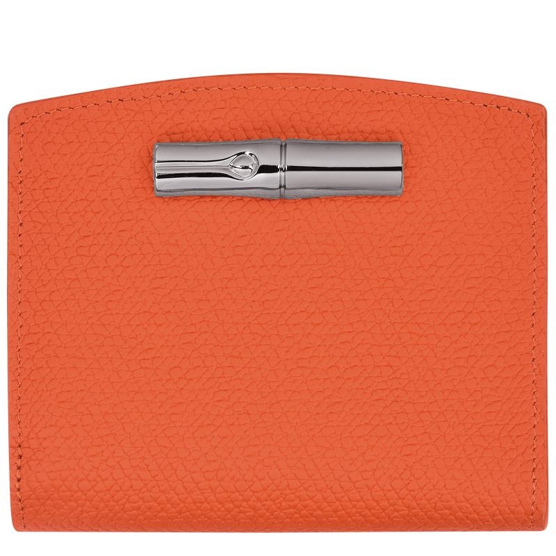 Orange Women\'s Longchamp Roseau Wallets | 97562-IBLE