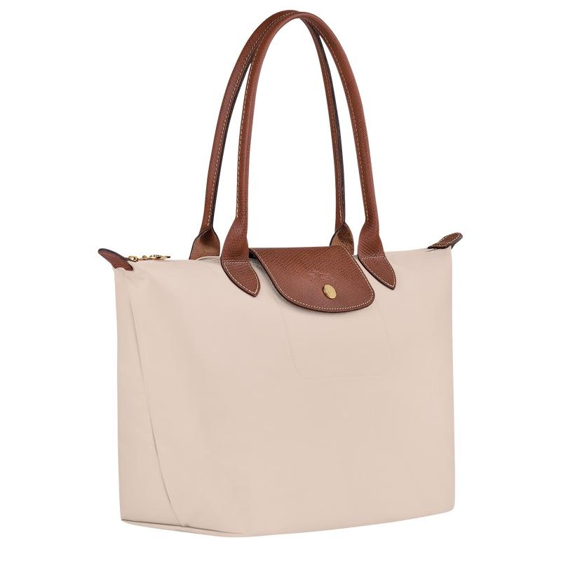 Paper White Women's Longchamp Le Pliage Original M Tote Bag | 34652-VXFJ