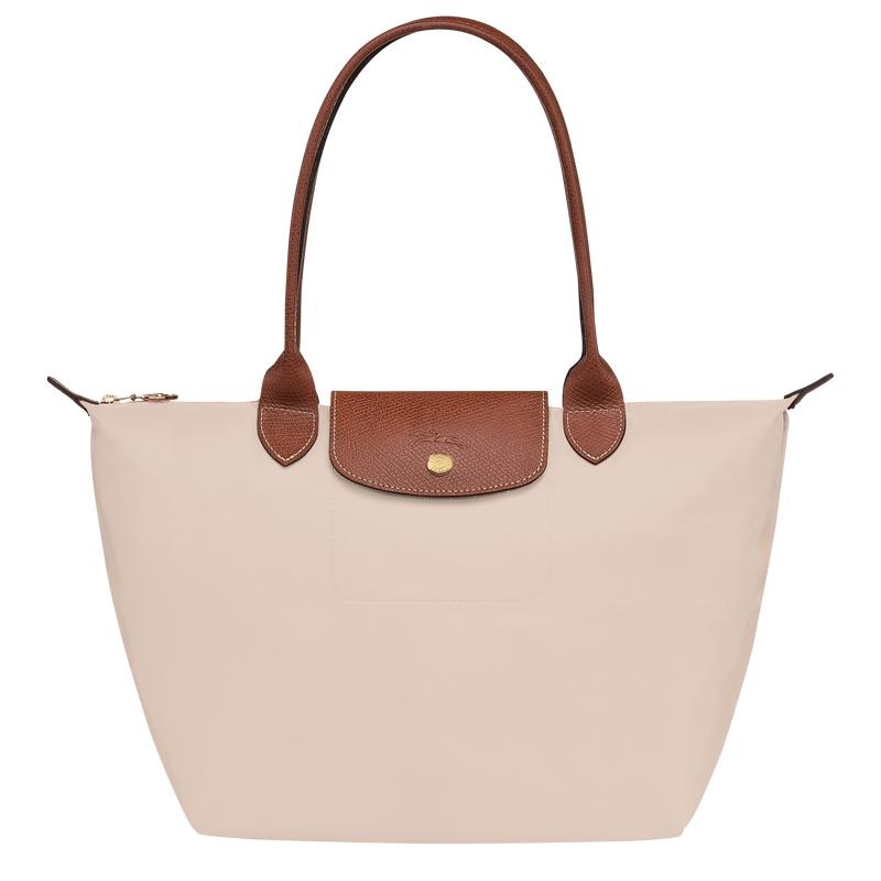 Paper White Women\'s Longchamp Le Pliage Original M Tote Bag | 34652-VXFJ