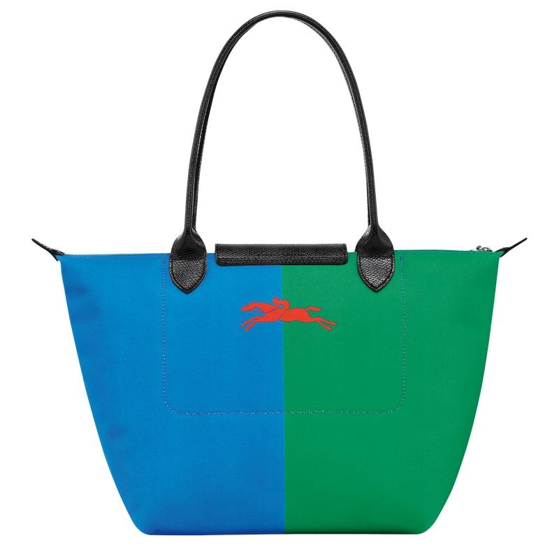 Red/Navy Women's Longchamp x Robert Indiana M Tote Bag | 24836-KQPR