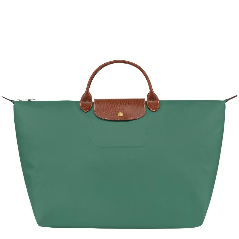 Sage Green Men\'s Longchamp Le Pliage Original S Travel Bags | 17836-UKHB