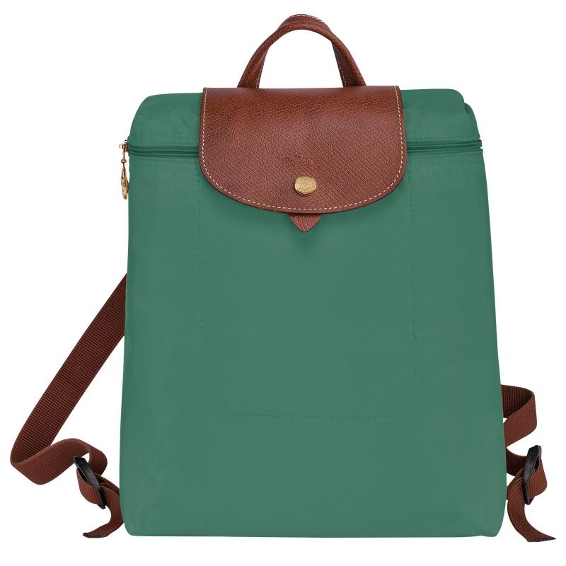 Sage Green Men\'s Longchamp Le Pliage Original M Backpacks | 28693-BMQW