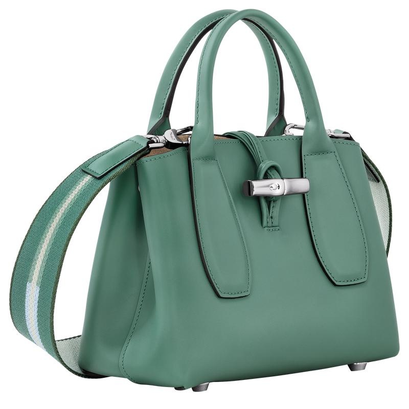 Sage Green Women's Longchamp Roseau S Handbags | 93605-BHRA