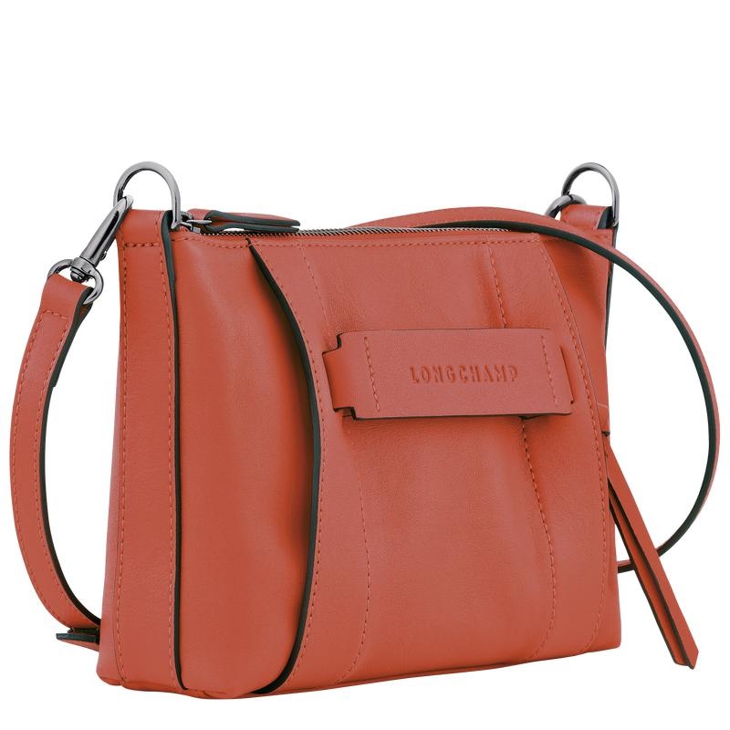 Sienna Red Women's Longchamp 3D S Crossbody Bags | 37024-JVIA