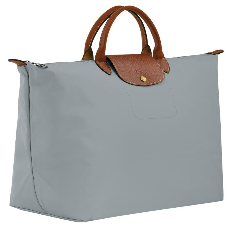 Steel Grey Men's Longchamp Le Pliage Original S Travel Bags | 30658-CXRN