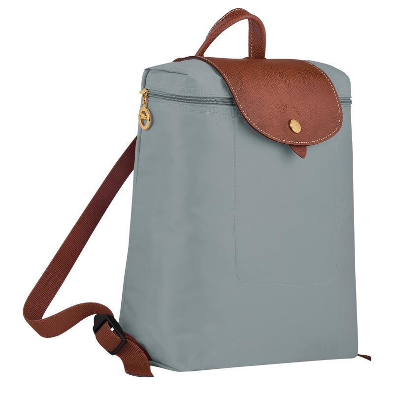 Steel Grey Men's Longchamp Le Pliage Original M Backpacks | 26534-DJOZ