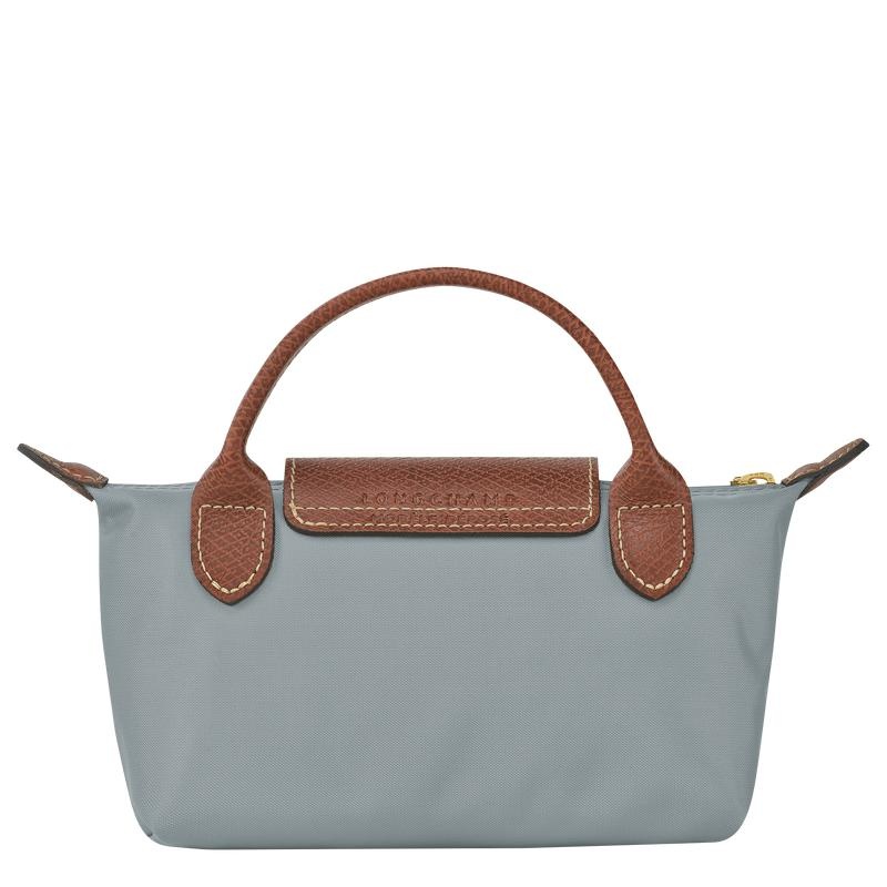 Steel Grey Women's Longchamp Le Pliage Original with handle Pouches | 01935-UOWB