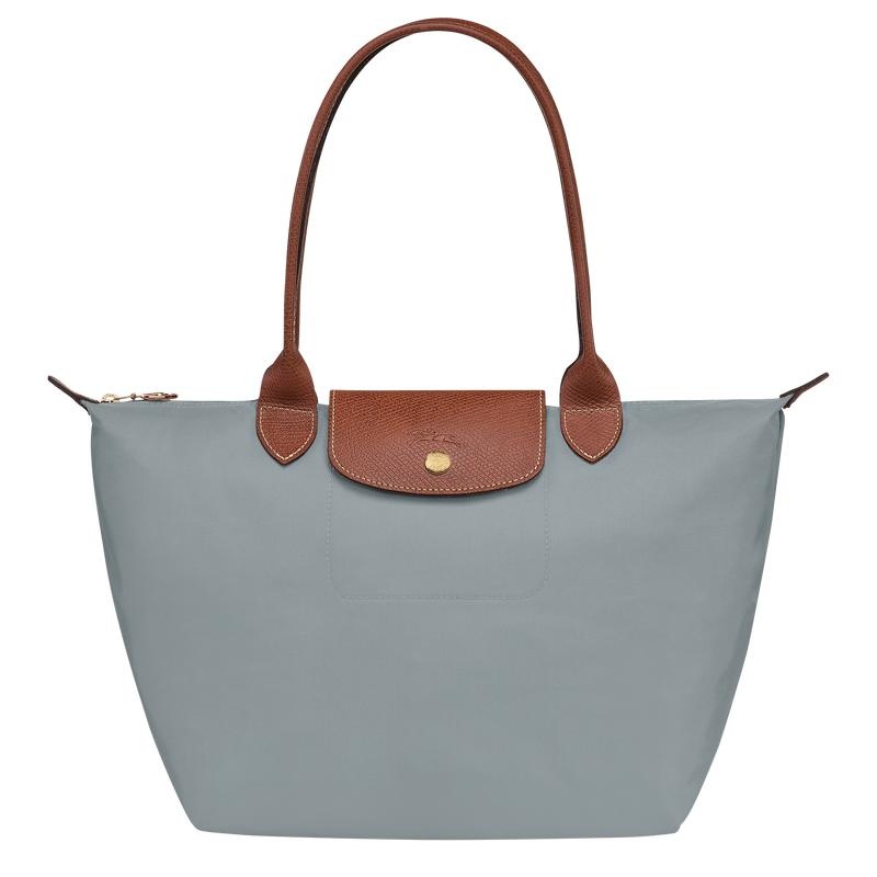 Steel Grey Women\'s Longchamp Le Pliage Original M Tote Bag | 28419-IWHD