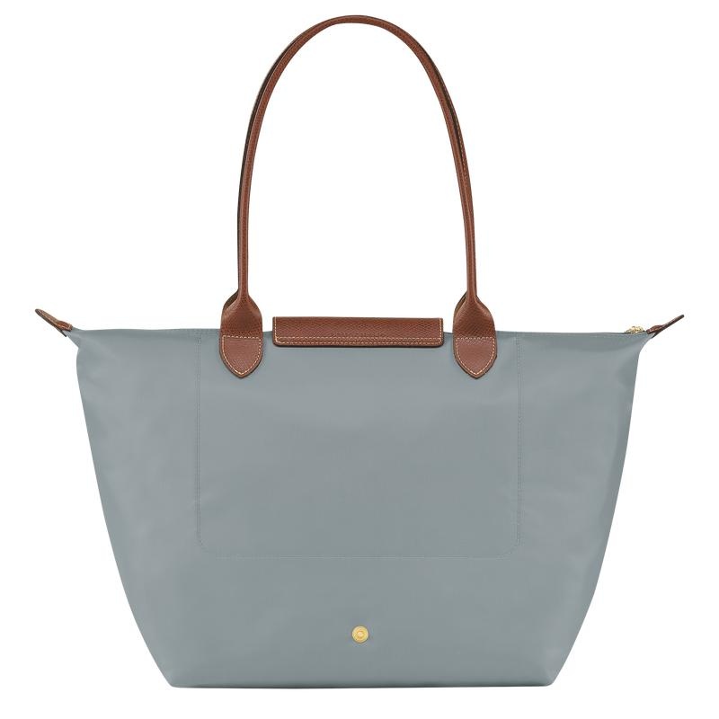 Steel Grey Women's Longchamp Le Pliage Original L Tote Bag | 12965-FCWJ