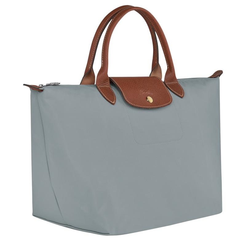 Steel Grey Women's Longchamp Le Pliage Original M Handbags | 39061-DGEB