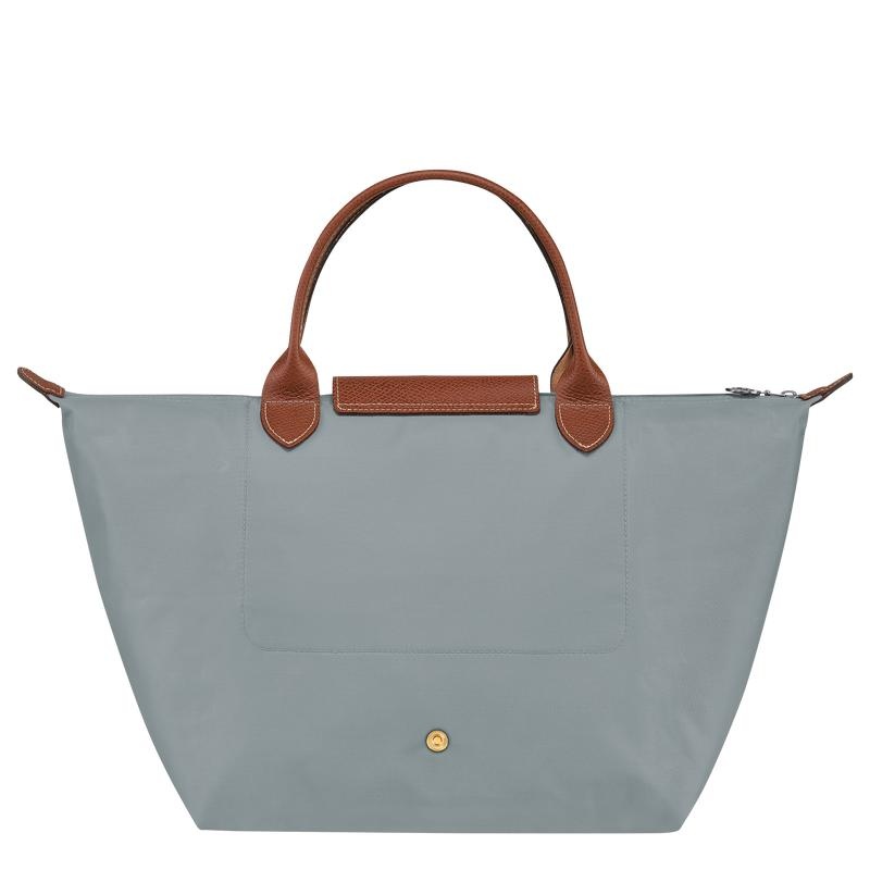 Steel Grey Women's Longchamp Le Pliage Original M Handbags | 39061-DGEB