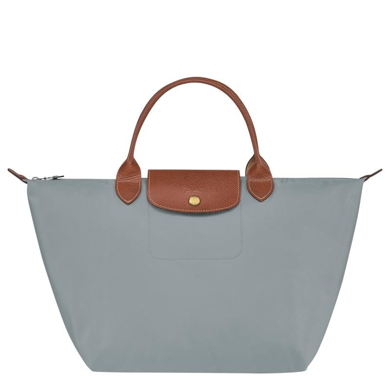 Steel Grey Women\'s Longchamp Le Pliage Original M Handbags | 39061-DGEB