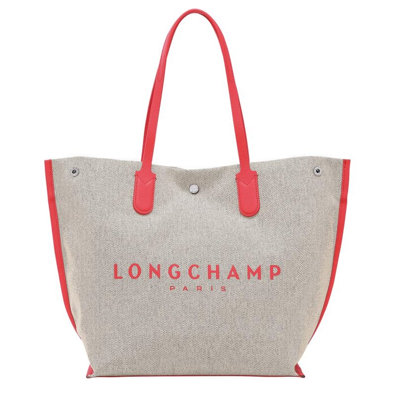 Strawberry Red Women\'s Longchamp Essential L Tote Bag | 92438-VRJA