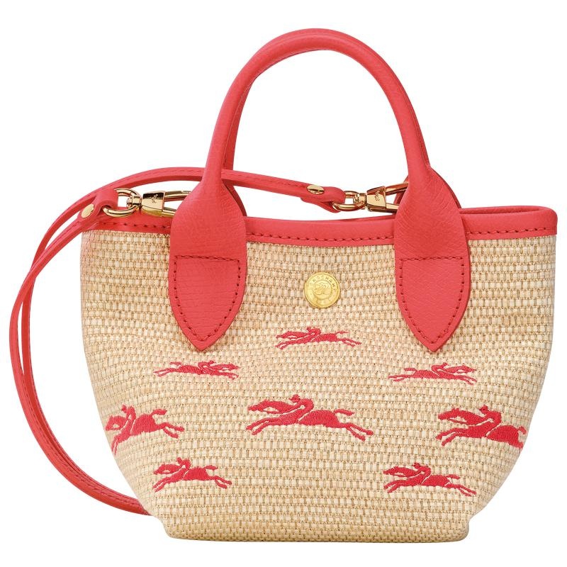 Strawberry Red Women's Longchamp Le Panier Pliage XS Basket Bag | 62148-PUTR