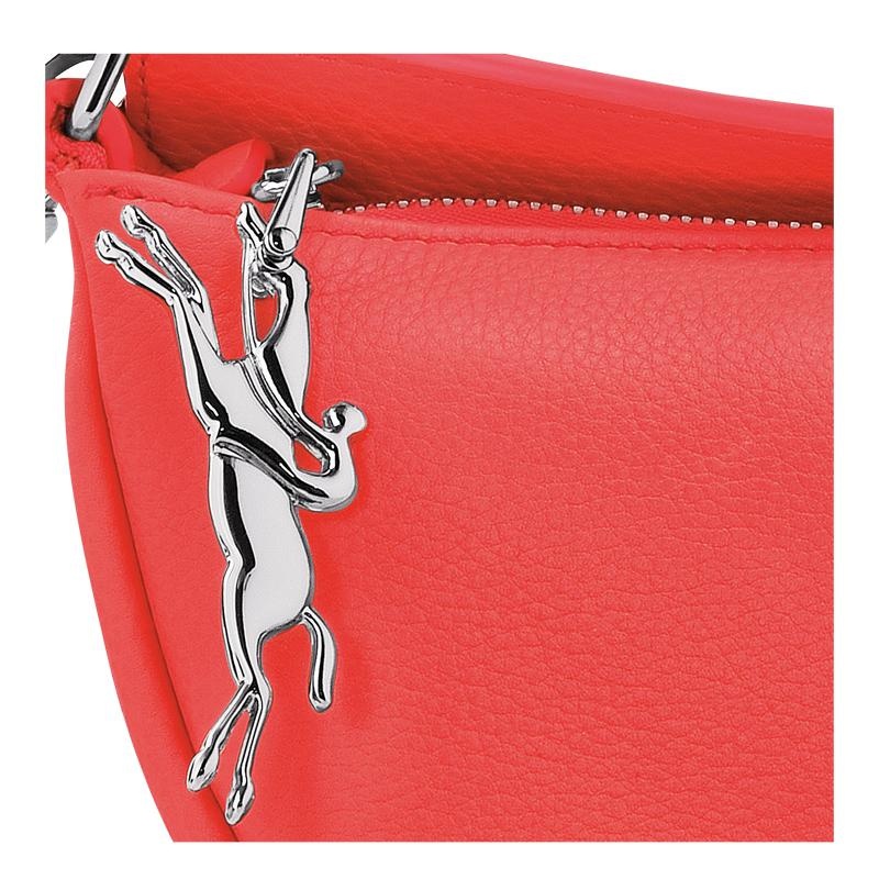 Strawberry Red Women's Longchamp Smile S Crossbody Bags | 04783-WBIU