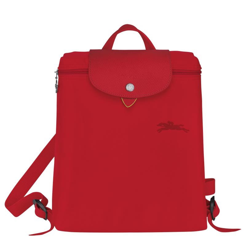 Tomato Red Men\'s Longchamp Le Pliage Green M Backpacks | 85631-IAUC