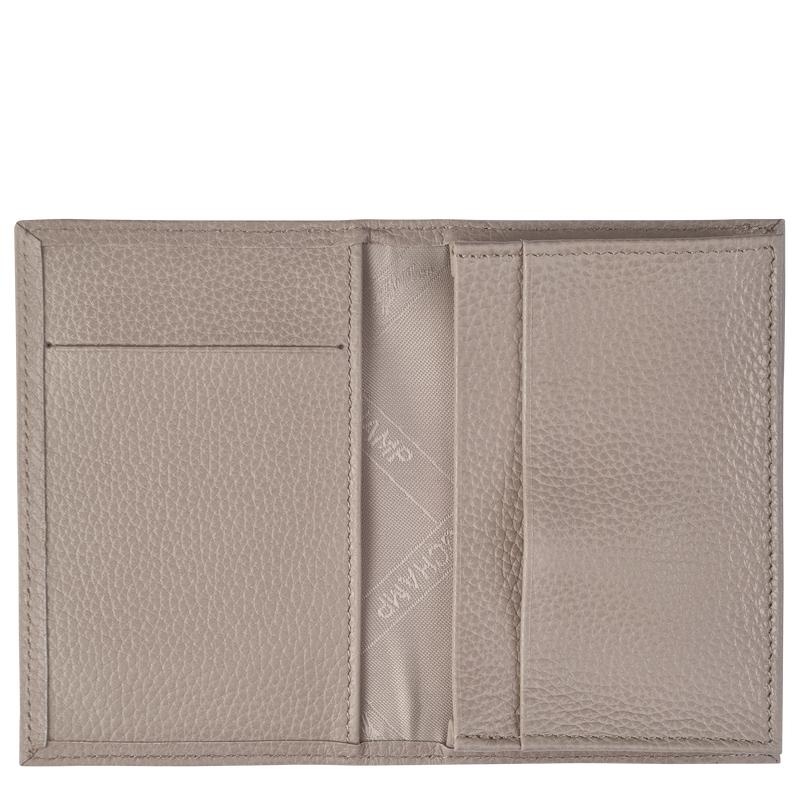 Turtledove Grey Men's Longchamp Le Foulonné Cardholders | 06184-MFXC