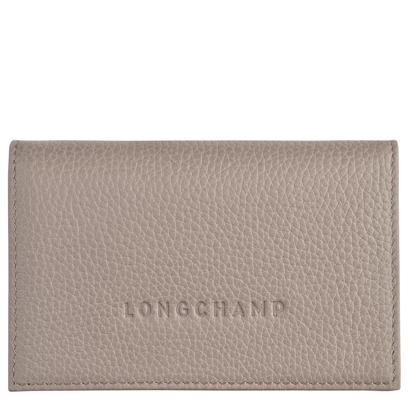 Turtledove Grey Men\'s Longchamp Le Foulonné Cardholders | 06184-MFXC