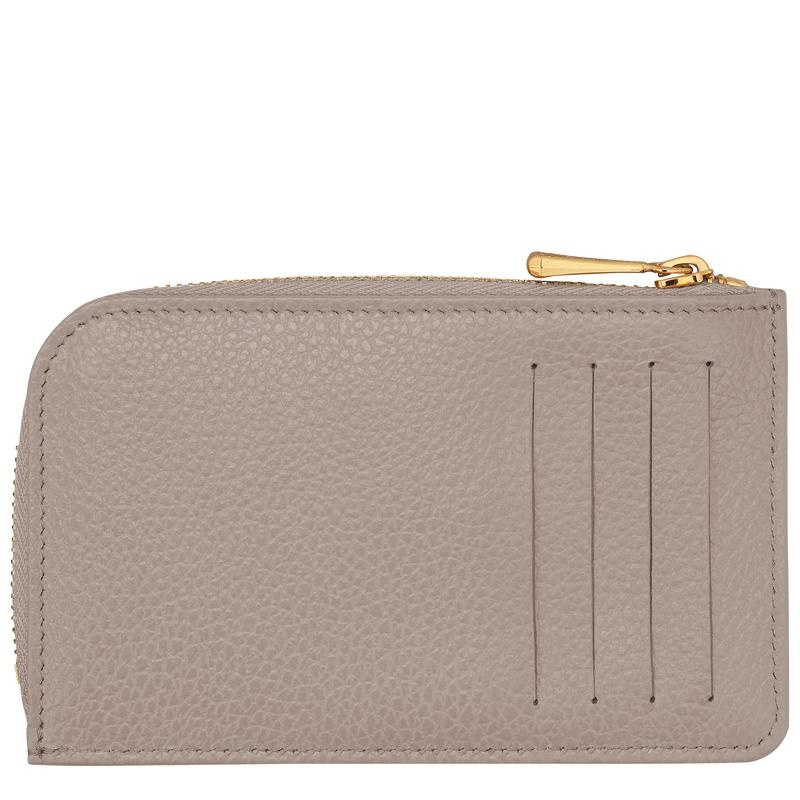 Turtledove Grey Men's Longchamp Le Foulonné Cardholders | 08946-OSRJ