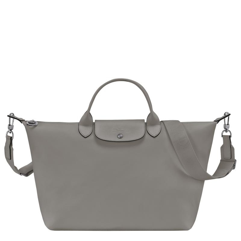 Turtledove Grey Men\'s Longchamp Le Pliage Xtra L Handbags | 78325-FDHY