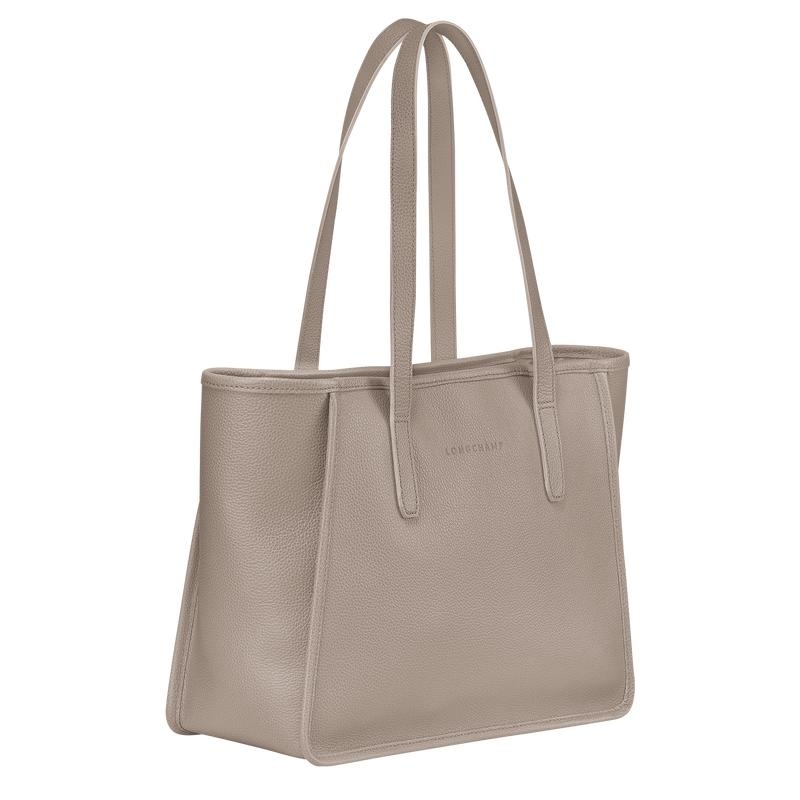 Turtledove Grey Women's Longchamp Le Foulonné L Tote Bag | 75816-ESYA