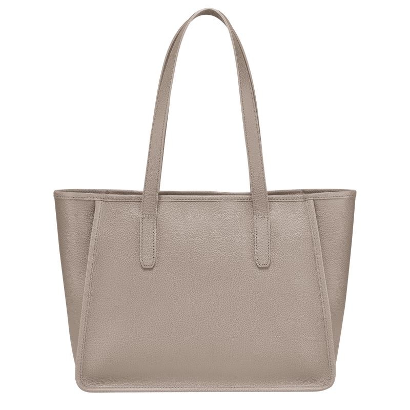 Turtledove Grey Women's Longchamp Le Foulonné L Tote Bag | 75816-ESYA