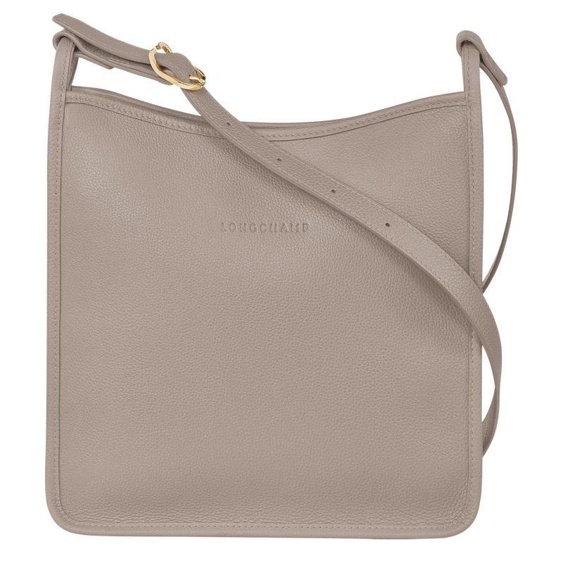 Turtledove Grey Women\'s Longchamp Le Foulonné M Crossbody Bags | 85237-CBQL