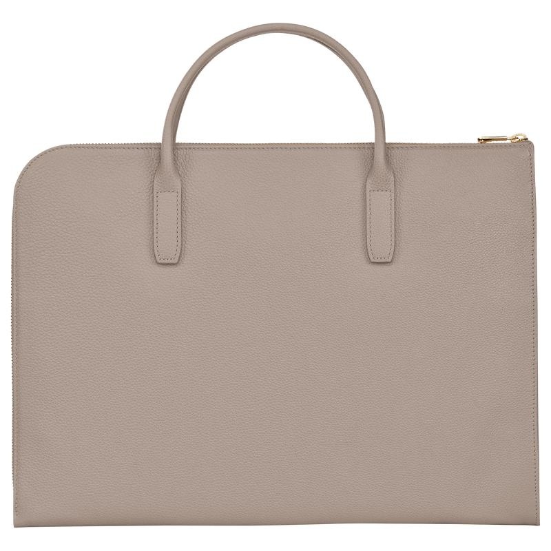 Turtledove Grey Women's Longchamp Le Foulonné S Briefcase | 40836-YZJN