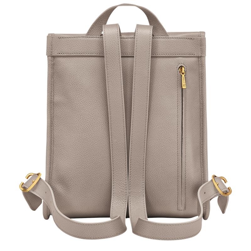 Turtledove Grey Women's Longchamp Le Foulonné Backpacks | 78614-GIYK