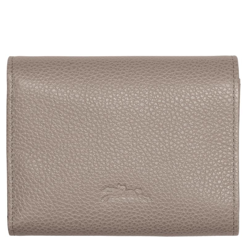 Turtledove Grey Women's Longchamp Le Foulonné Wallets | 98367-ADFI