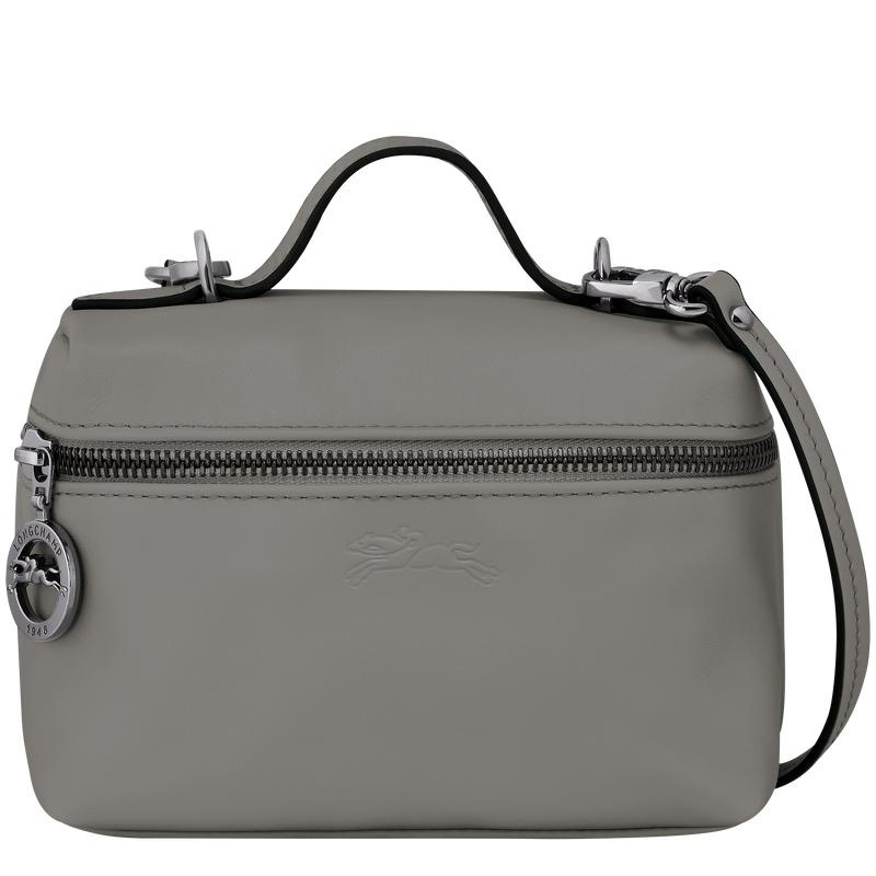 Turtledove Grey Women\'s Longchamp Le Pliage Xtra XS Vanity Crossbody Bags | 38167-AOGW