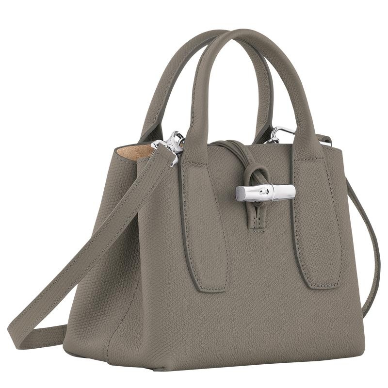 Turtledove Grey Women's Longchamp Roseau S Handbags | 40296-URNA