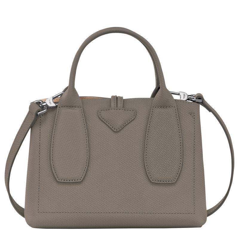 Turtledove Grey Women's Longchamp Roseau S Handbags | 40296-URNA