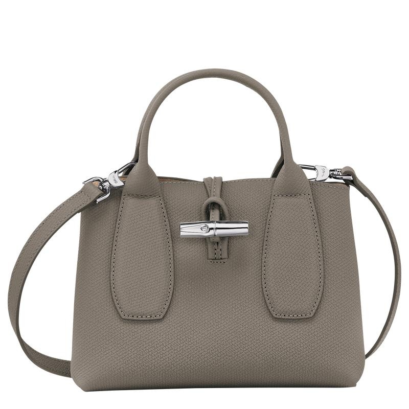 Turtledove Grey Women\'s Longchamp Roseau S Handbags | 40296-URNA