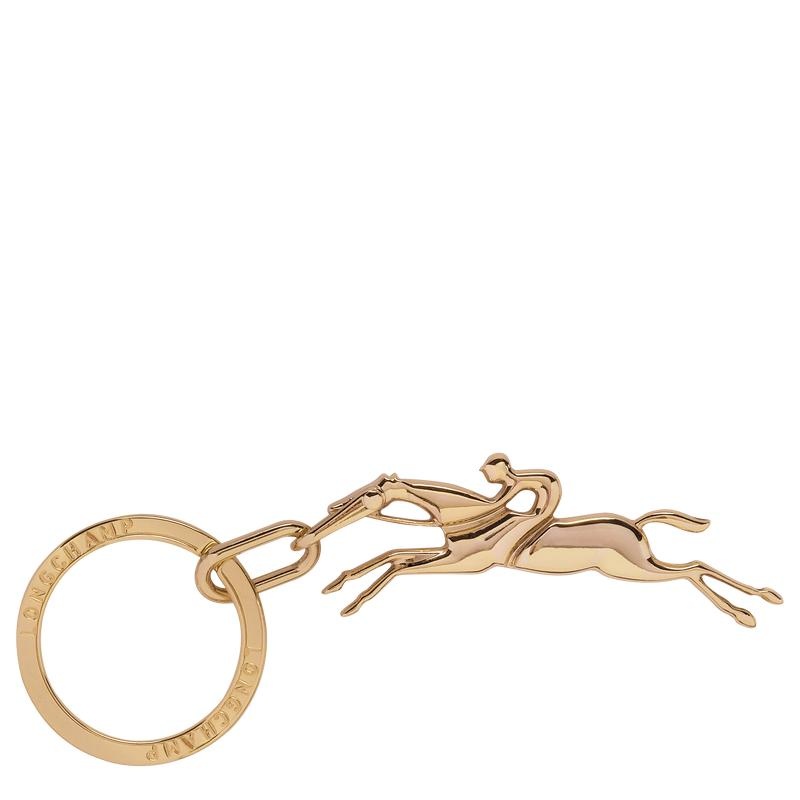 Very pale gold Women\'s Longchamp Cavalier Key Rings | 97031-JXBH