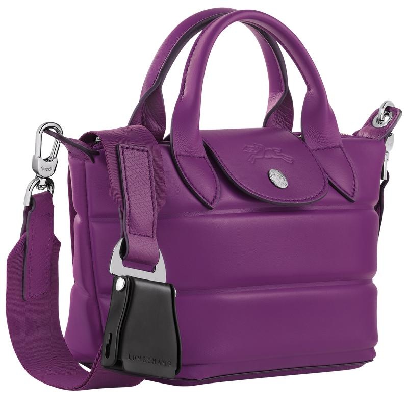 Violet Purple Women's Longchamp Le Pliage Xtra XS Handbags | 60298-MZXK