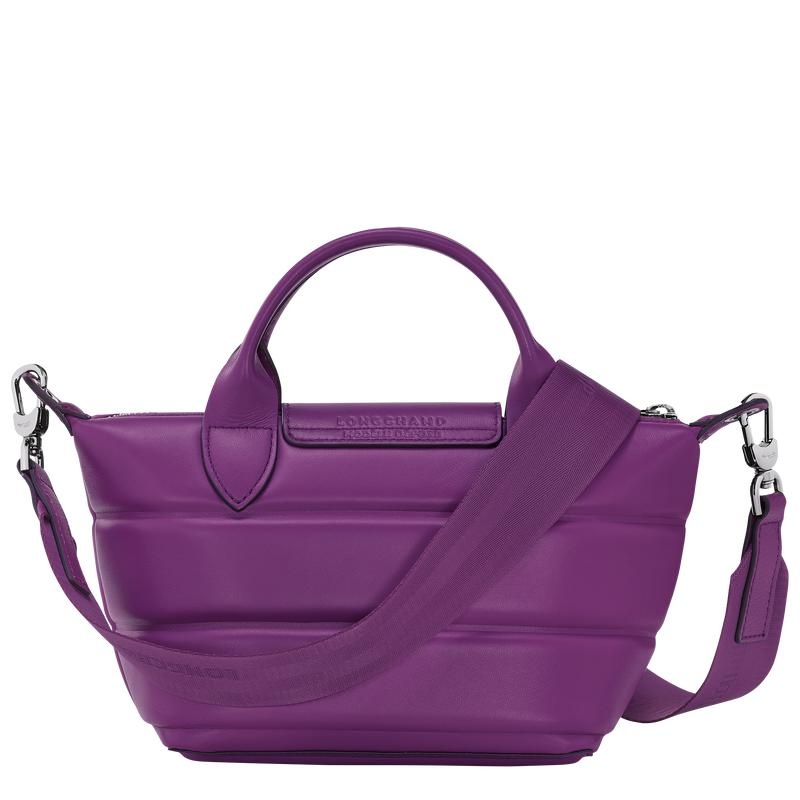 Violet Purple Women's Longchamp Le Pliage Xtra XS Handbags | 60298-MZXK