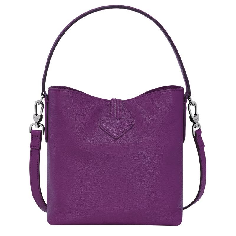 Violet Purple Women's Longchamp Roseau XS Bucket Bag | 42765-MDRA