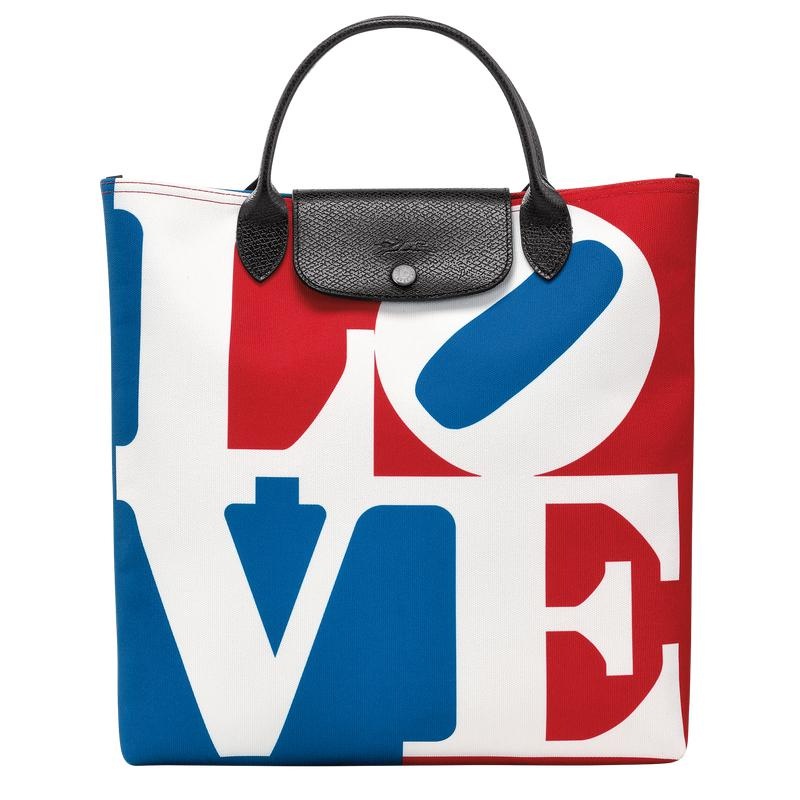 White Men\'s Longchamp x Robert Indiana L Handbags | 21073-NFYC