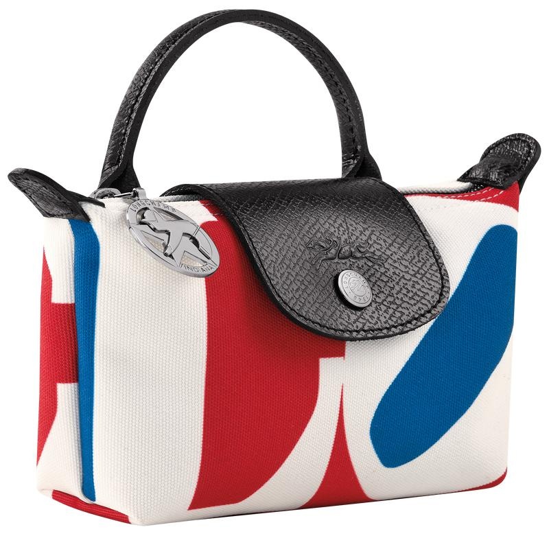 White Men's Longchamp x Robert Indiana Pouches | 78306-IJHS