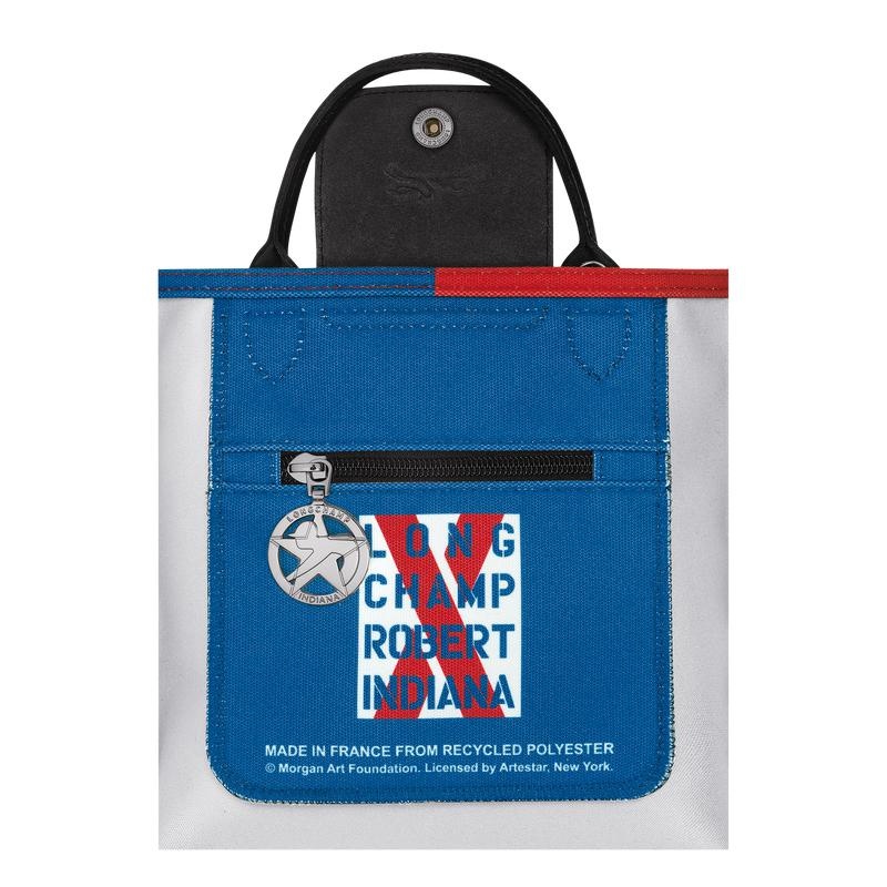 White Men's Longchamp x Robert Indiana XS Crossbody Bags | 02485-XNMA